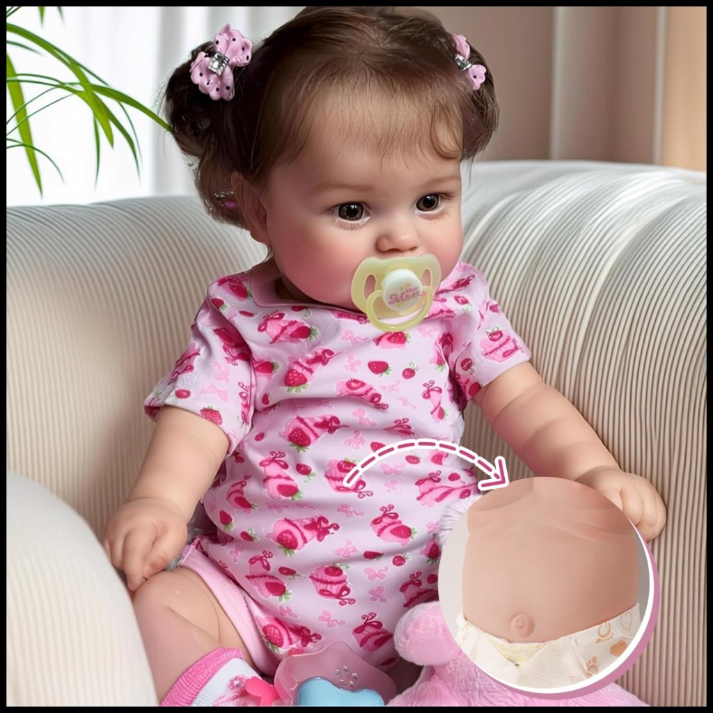 Realistic Reborn Baby Doll Lifelike Newborn Girl Poseable Gift Box Kids Toy